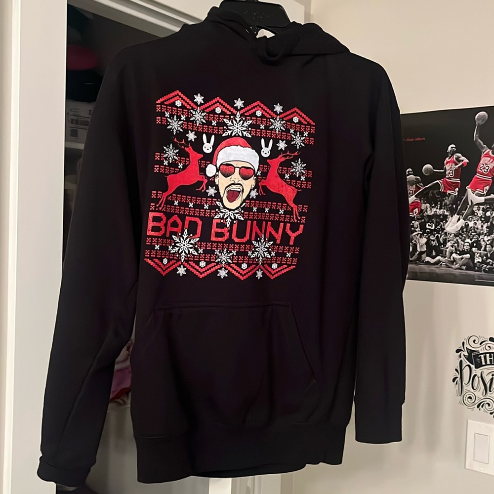 Black Bad Bunny Hoodie